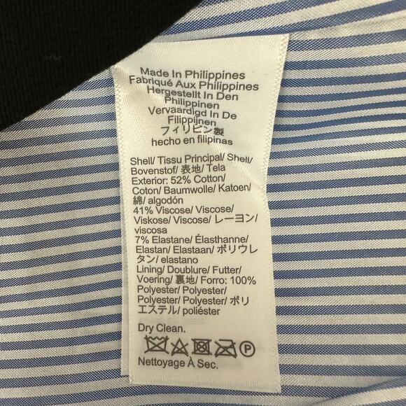 J.Crew Cotton Blend Two Button Blazer Preppy Black Classic Notch Collar US 0 NWT - Picture 8 of 14